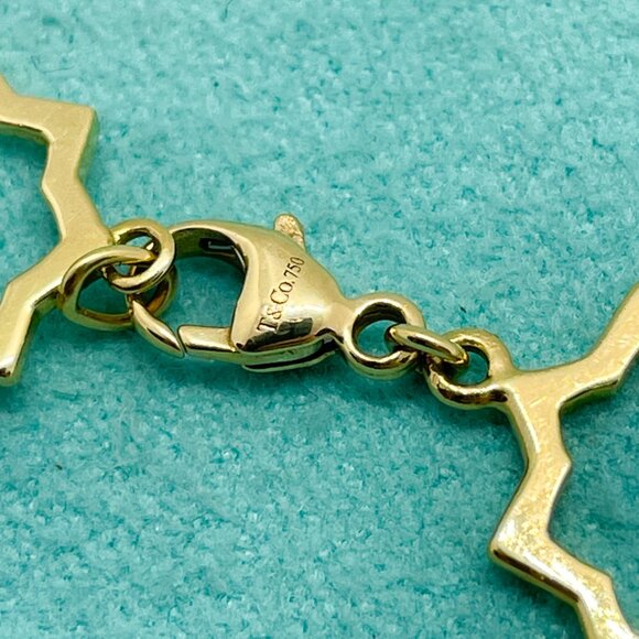Tiffany & Co. 18K Yellow Gold Paloma Picasso Star Cutout Marrakesh Link Bracelet - Picture 9 of 12